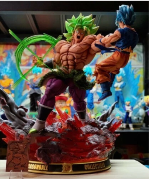 Broly fighting Goky